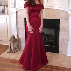 Red Zac Posen prom dress